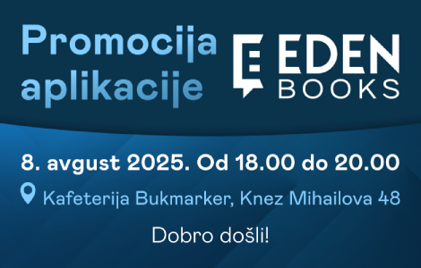 dođite na promociju aplikacije eden books  laguna knjige