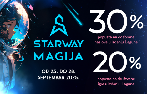 otkrijte starway magiju na odabrane naslove fantastike, mangi i društvene igre popusti od 20 do 30  laguna knjige