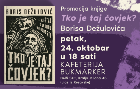 uzbudljivo i bolno aktuelno promocija novog romana borisa dežulovića 24 oktobra u knjižari delfi skc laguna knjige