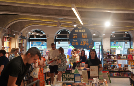 noć knjige još danas delfi knjižare borislav pekić , beo shopping centar i desanka maksimović ugostile lagunine pisce laguna knjige