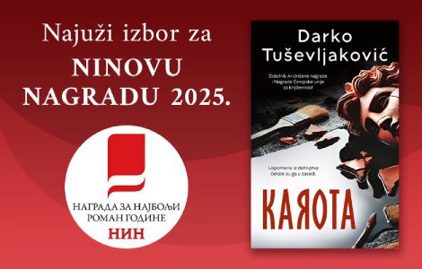  karota darka tuševljakovića u finalu ninove nagrade  laguna knjige